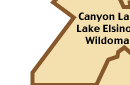 Canyon Lake Area map
